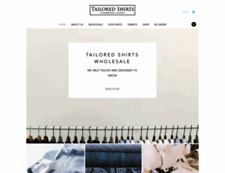 tailoredshirts.com screenshot