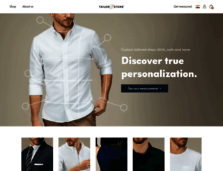 tailorstore.co.in screenshot