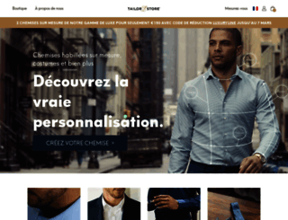 tailorstore.fr screenshot