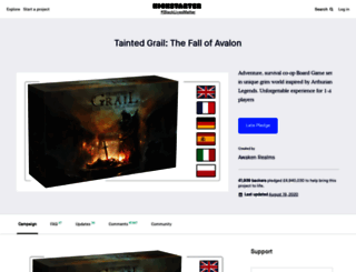 tainted-grail-game.projectdomino.com screenshot
