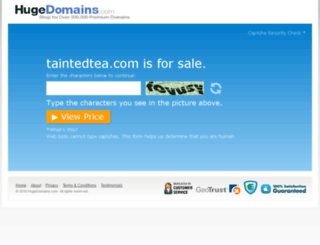 taintedtea.com screenshot