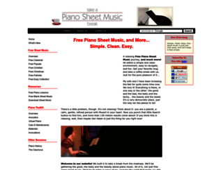 take-a-piano-sheet-music-break.com screenshot