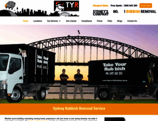 takeyourrubbishsydney.com.au screenshot
