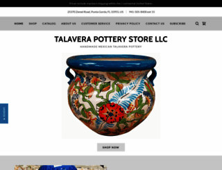 talaverapotterystore.com screenshot