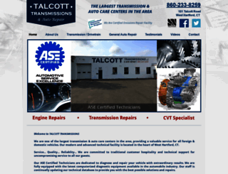 talcotttransmissions.com screenshot