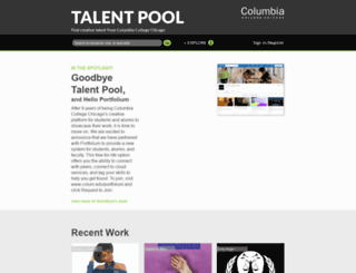 talent.colum.edu screenshot