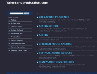 talentandproduction.com screenshot