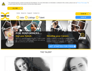 talentcast.co.uk screenshot