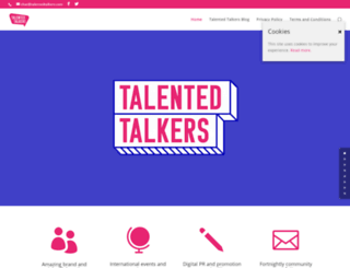 talentedtalkers.com screenshot