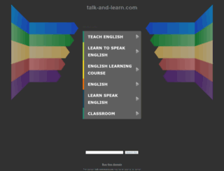 talk-and-learn.com screenshot