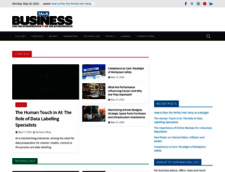 talk-business.co.uk screenshot