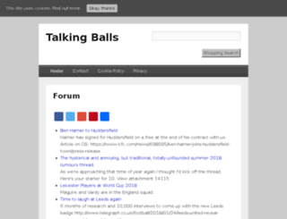 talkingballs.co.uk screenshot