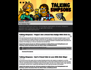 talkingsimpsons.libsyn.com screenshot