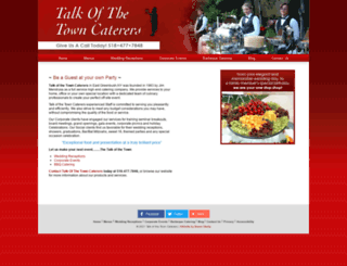 talkofthetowncaterers.com screenshot