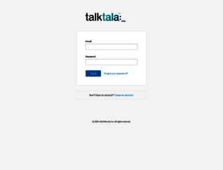 talktala.recurly.com screenshot