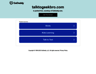 talktogeekbro.com screenshot