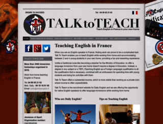 talktoteach.com screenshot