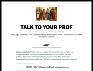 talktoyourprof.wordpress.com screenshot