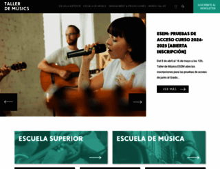 tallerdemusics.com screenshot