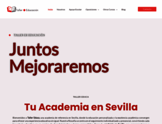 tallereduca.com screenshot