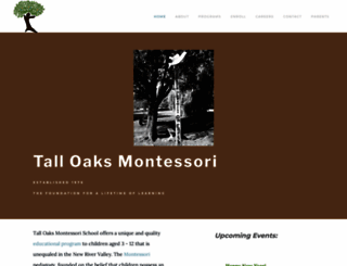 talloaksmontessori.com screenshot