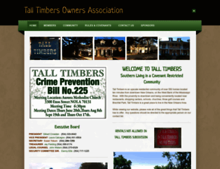 talltimbersnola.org screenshot