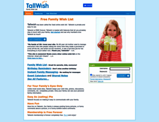 tallwish.com screenshot