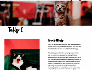 tallycatcafe.com screenshot