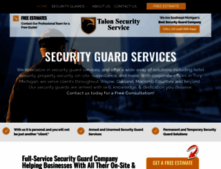 talonsecurityservice.com screenshot
