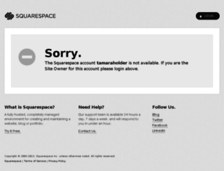 tamaraholder.squarespace.com screenshot