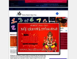 tamilnumerology.in screenshot