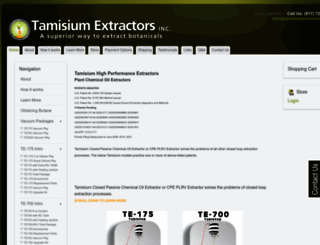 tamisiumextractors.com screenshot