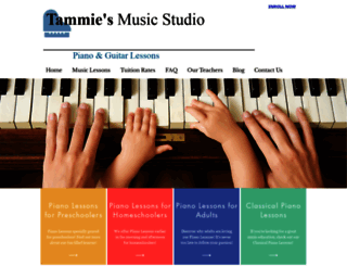 tammiesmusicstudio.com screenshot