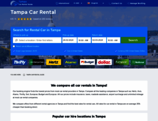 tampa-car-rental.com screenshot