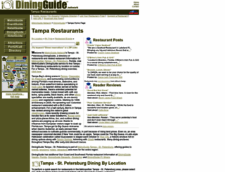tampa.diningguide.com screenshot
