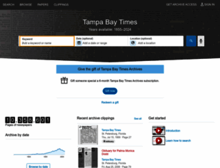 tampabay.newspapers.com screenshot