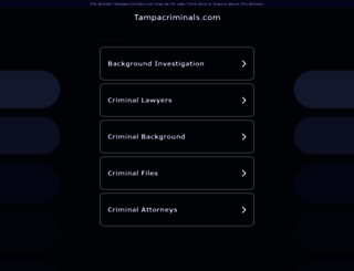 tampacriminals.com screenshot