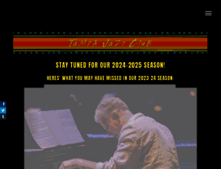 tampajazzclub.com screenshot