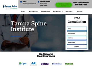 tampaspineinstitute.com screenshot