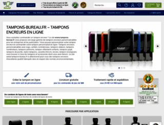 tampons-bureau.fr screenshot