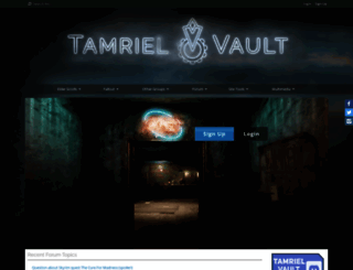 tamrielvault.com screenshot