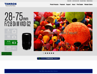tamron-usa.com screenshot