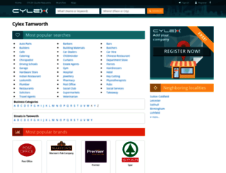 tamworth.cylex-uk.co.uk screenshot