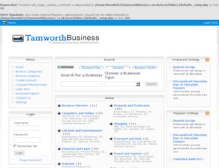 tamworthbusiness.co.uk screenshot