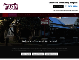 tamworthvet.com.au screenshot