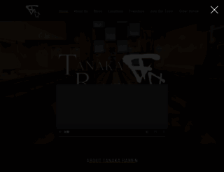 tanakaramen.com screenshot