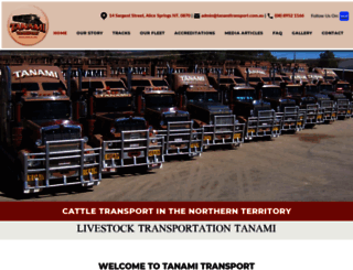 tanamitransport.com.au screenshot
