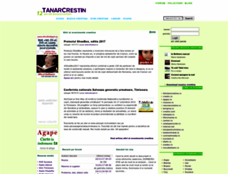 tanarcrestin.ro screenshot