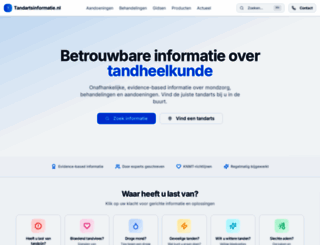 tandartsinformatie.nl screenshot