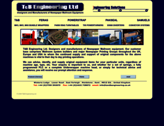 tandbengineering.co.uk screenshot